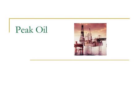 Peak Oil. This is a complicated and a difficult question facing humanity, few people are aware of the role oil plays in our lives, here are uses and applications: