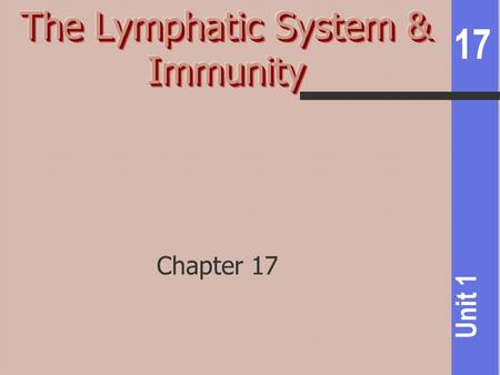 17 Unit 1 Chapter 17. 17 Unit 1 Innate Immunity- fast, non-specific and no memory Barriers, pH extremes, Phagocytes & NK cells, fever, inflammation, complement,