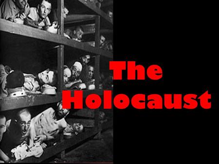 The Holocaust. WHO Jews Gypsies Poles Communists Handicapped (mentally & physically) Disfigured Non-German Everything HITLER was!