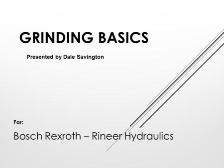 For: Bosch Rexroth – Rineer Hydraulics
