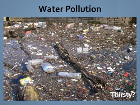 Water Pollution Thirsty?.