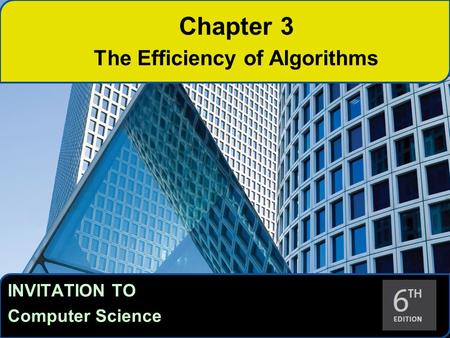 The Efficiency of Algorithms