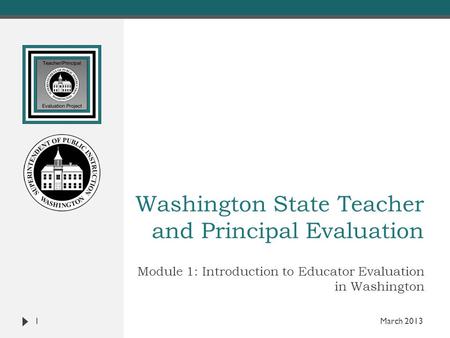 Washington State Teacher and Principal Evaluation