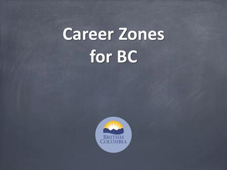 Career Zones for BC. Inspiration The Educated Citizen thoughtful, able to learn and to think critically, and who can communicate information from a broad.
