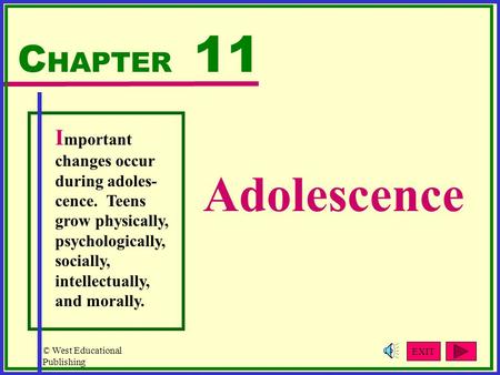 Adolescence (15-17 years old)