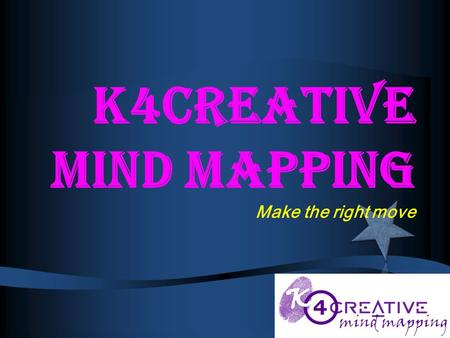 K4creative Mind Mapping Make the right move. Children’s can not go wrong, Children’s future… can not go wrong,