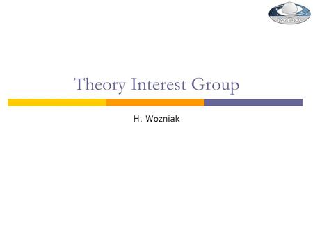Theory Interest Group H. Wozniak. 2010-May-19H. Wozniak / Obs. Strasbourg / VO-France2.