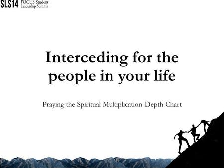 Interceding for the people in your life