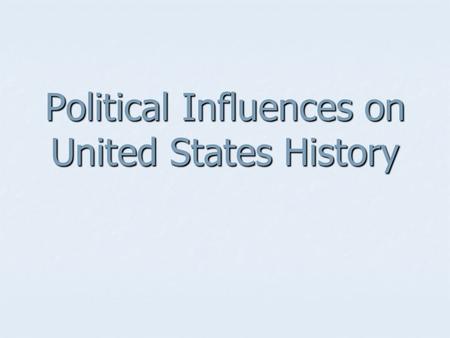 Political Influences on United States History Magna Carta 1215 The Magna Carta was signed by King John in 1215. The Magna Carta was signed by King John.