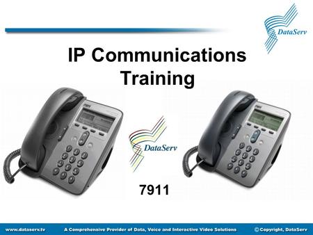 IP Communications Training 7911. Getting to Know Your Phone 1.Phone Screen 2.Phone Model 3.Soft Key Buttons 4.Navigation Button 5.Applications Menu Button.