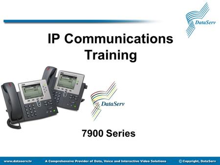 IP Communications Training 7900 Series. Getting to Know Your Phone Message Waiting LCD Screen Soft Keys Footstand Adjustment Speakerphone Navigation Button.