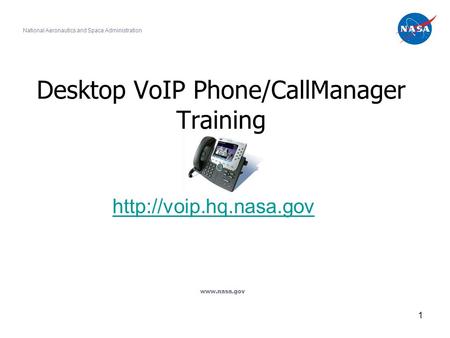 Desktop VoIP Phone/CallManager Training
