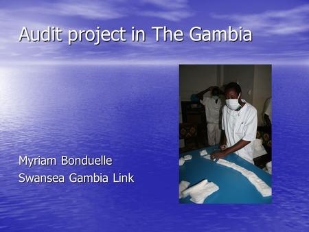 Audit project in The Gambia