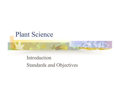 uses of plants powerpoint presentation
