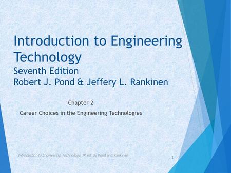 Chapter 2 Career Choices in the Engineering Technologies