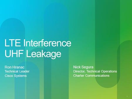 LTE Interference UHF Leakage