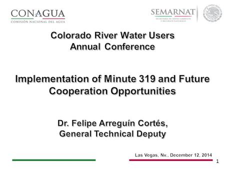 1. 2 Montlhy and biannually, USA provides information about forecast and status of Colorado River Basin. Since 2000, drought in the basin caused low levels.