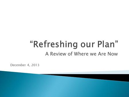 A Review of Where we Are Now December 4, 2013.  Best Start Network (0 to 6)  Special Needs Reference Group  Developmental Screening  Literacy  Welcome.