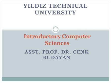 Introductory Computer Sciences