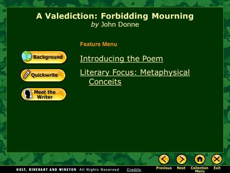 A Valediction: Forbidding Mourning by John Donne