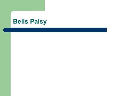 Bells Palsy. Aetiology Most cases unknown Most likely cause is viral.