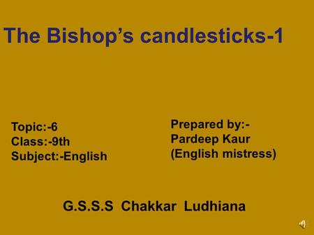 The Bishop’s candlesticks-1