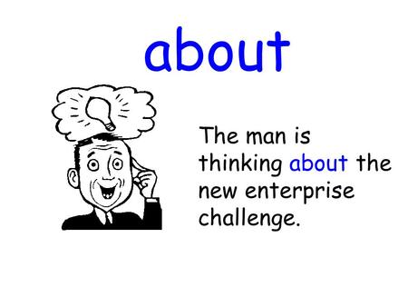 About The man is thinking about the new enterprise challenge.