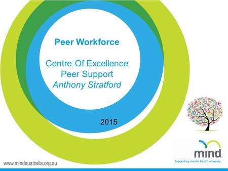Peer Workforce Centre Of Excellence Peer Support Anthony Stratford 2015.