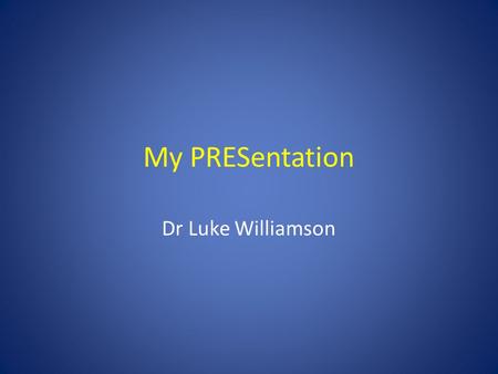My PRESentation Dr Luke Williamson. Mrs K61 years old Confusion Twitching Headache Nausea Conscious collapse.