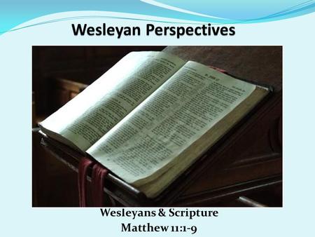 Wesleyan Perspectives