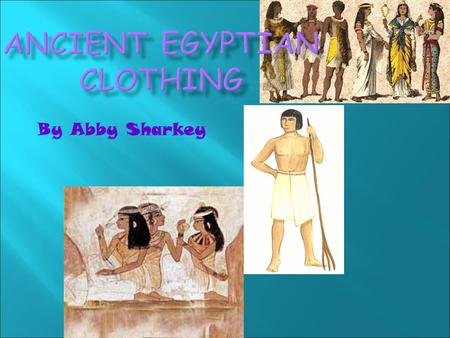By Abby Sharkey.  Pharaoh servants wore white silk robes, and no matter what social level you were on you would wear lots of jewelry.