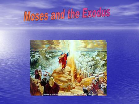 What is Exodus? The Exodus is the second book in the bible. It outlines the life of Moses and his journey out of Egypt with the Israelites.