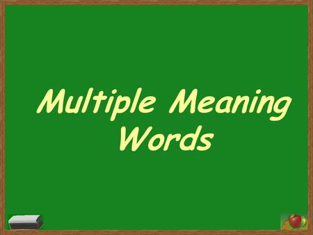 Multiple Meaning Words. Which sentences use the word reproach in the same way? A.The students' behavior was beyond reproach. B.My parents reproached me.