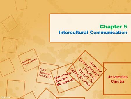 Chapter 5 Intercultural Communication