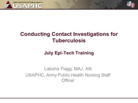 USAPHC, Army Public Health Nursing Staff Officer