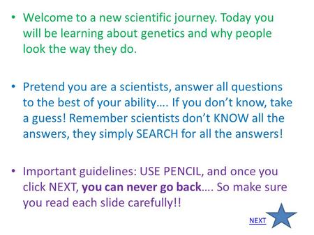Welcome to a new scientific journey