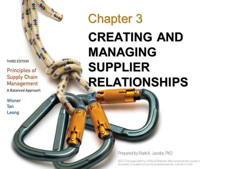 CREATING AND MANAGING SUPPLIER RELATIONSHIPS