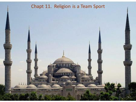 Chapt 11. Religion is a Team Sport. Common viewpoint among some scientists: all religions are delusions that prevent people from embracing science, secularism,