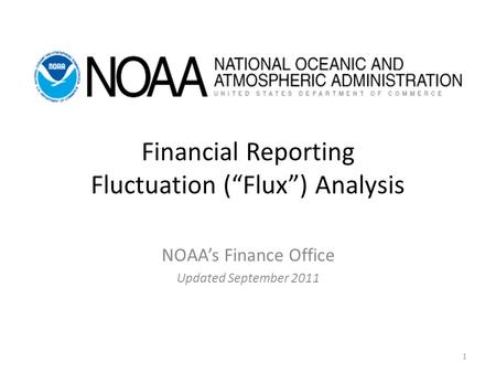 Financial Reporting Fluctuation (“Flux”) Analysis