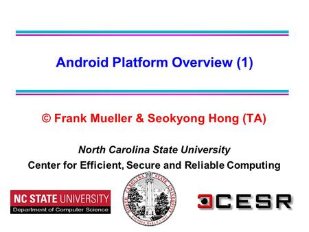 Android Platform Overview (1)
