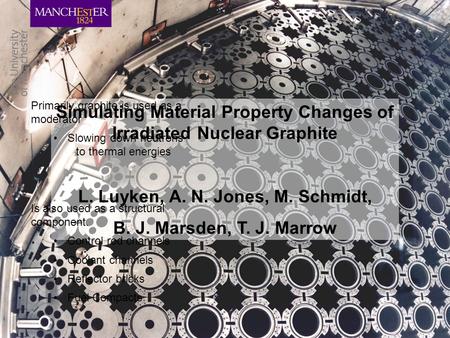 Simulating Material Property Changes of Irradiated Nuclear Graphite L. Luyken, A. N. Jones, M. Schmidt, B. J. Marsden, T. J. Marrow Primarily graphite.