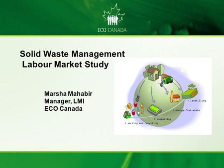 Solid Waste Management Labour Market Study