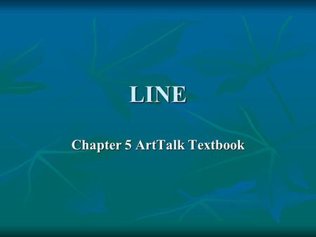 Chapter 5 ArtTalk Textbook