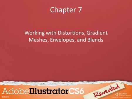 Chapter 7 Working with Distortions, Gradient Meshes, Envelopes, and Blends.