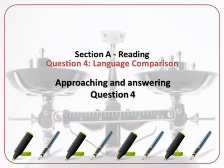 Approaching and answering Question 4