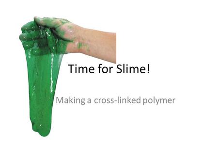 Making a cross-linked polymer