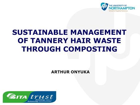 SUSTAINABLE MANAGEMENT OF TANNERY HAIR WASTE THROUGH COMPOSTING