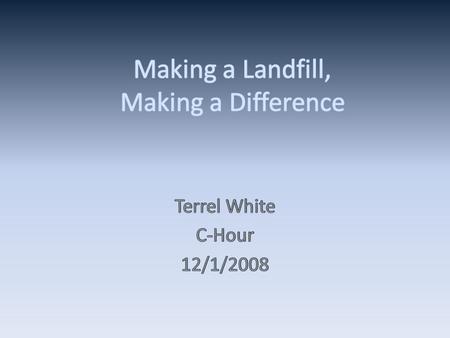 Pg. 1Introduction to Landfills Pg. 2 Map of Landfill Pg. 3 Leachate Treatment/Collection Pg. 4 Contamination & Pollution Pg. 5Geological Features Pg.