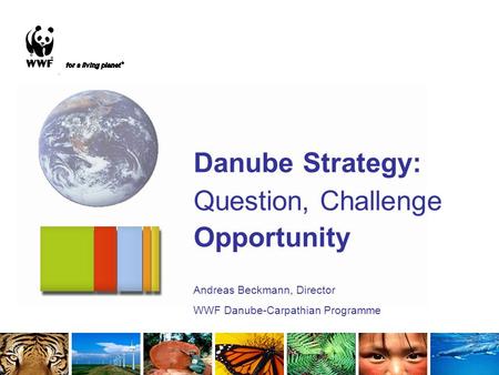 Danube Strategy: Question, Challenge Opportunity Andreas Beckmann, Director WWF Danube-Carpathian Programme.