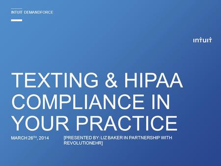 Texting & HIPAA Compliance in your practice